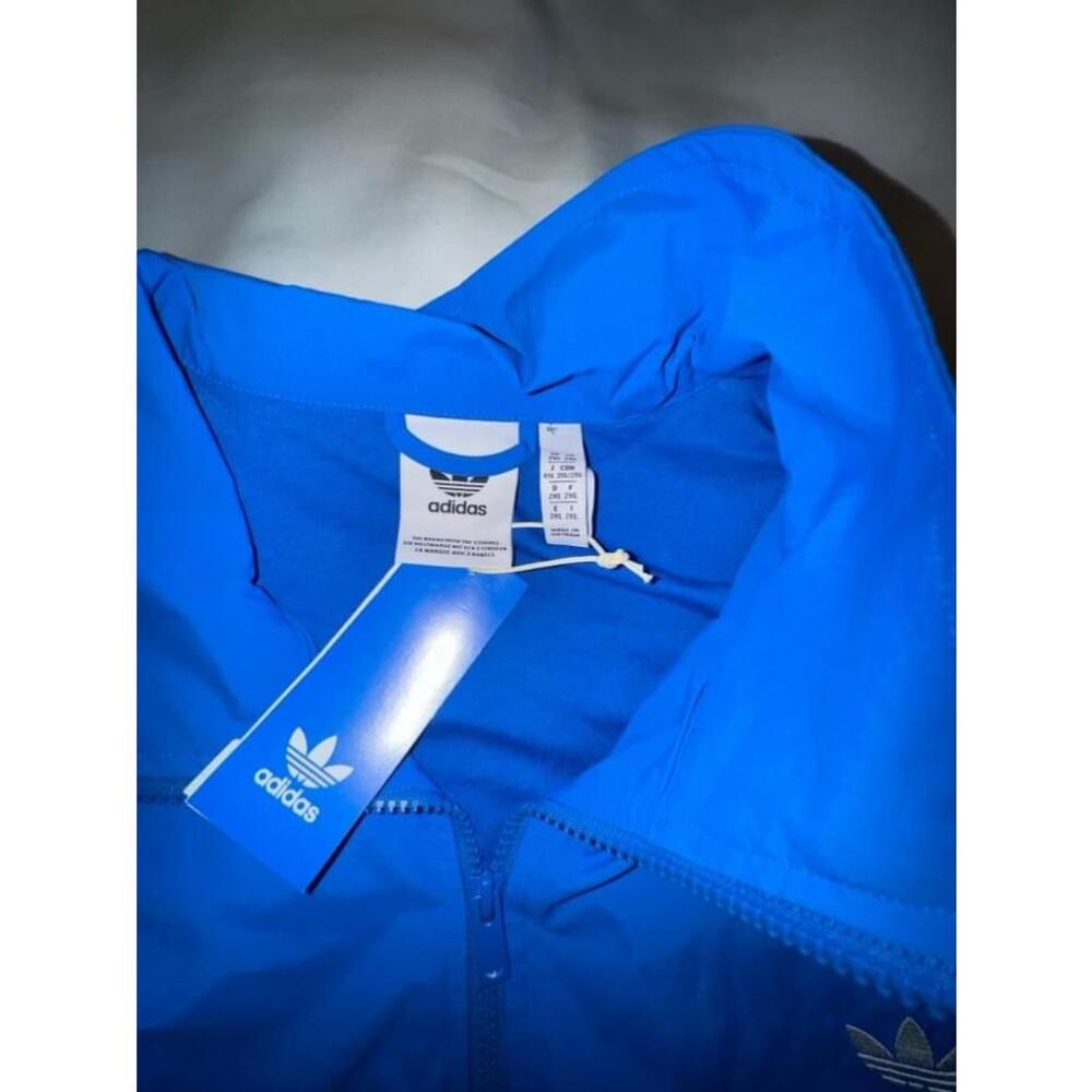 Adidas Adicolor Bluebird Blue Woven Firebird TT Track Jacket 2XL New - Picture 3 of 8